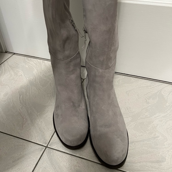 Stuart Weitzman Grey Suede over the knee boots - Picture 5 of 6